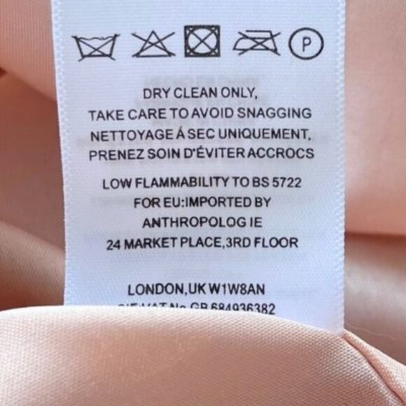 NWT JENNY YOO COLLECTION OLD PINK COLD SHOULDER FLUTTER CHIFFON BRIDESMAID DRESS - Picture 13 of 13